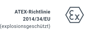 Siegel der Atex-Richtlinien Siegel der Atex-Richtlinien